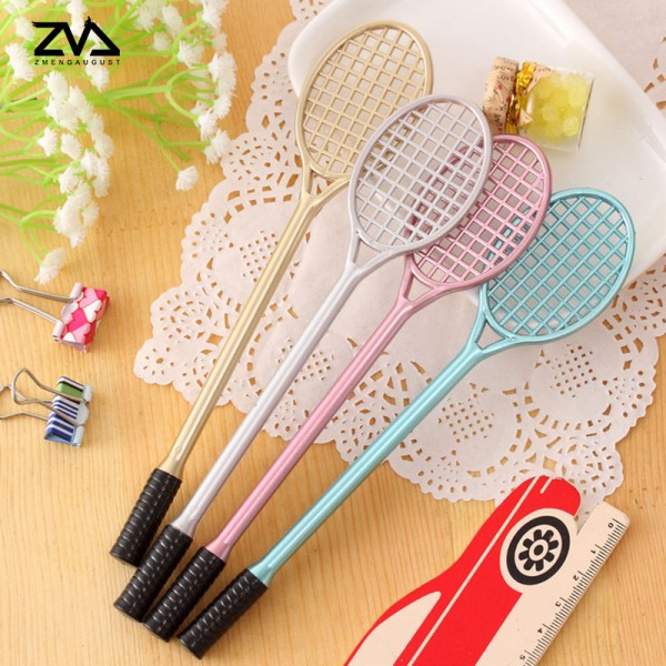 4 pcs/ lot Creative badminton racket neutral pen creative cartoon stationery kawaii school Office supplies  Papelaria Canetas 