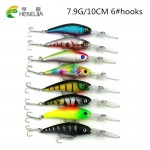 43pcs HENGJIA Mixed Fishing Lure Set isca artificial fishing kit Minnow Fishing Wobblers 43 colors Crankbait Hard Fishing Tackle