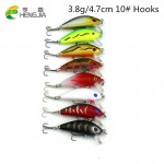 43pcs HENGJIA Mixed Fishing Lure Set isca artificial fishing kit Minnow Fishing Wobblers 43 colors Crankbait Hard Fishing Tackle