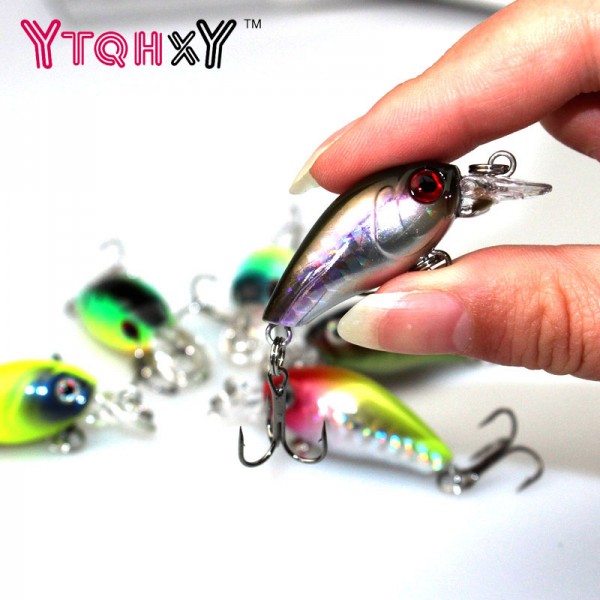 4.5cm 4.2g Swim Fish Fishing Lure Artificial Hard Crank Bait topwater Wobbler Japan Mini Fishing Crankbait lure YE-209