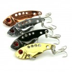 4Pcs/lot 3.5cm 3.2g Metal Fishing Lure Bait 3D Eyes Hard Plastic Lures Bait Hook Bionic Bait Deepwater Fishing Lures