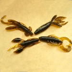 4pcs Worm Fishing Attractive Soft Shrimp Lifelike Wobbler Swivel Artificial Bait Silicon Shrimp Wobbler Jig Swivel Bass Lure