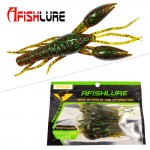 4pcs/lot Afishlure AR-14 hammer Crab clamp Shrimp  80mm 5.5g claw Bait artificial lure sauce green bait Swimbait Fake Fish Peche