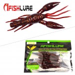 4pcs/lot Afishlure AR-14 hammer Crab clamp Shrimp  80mm 5.5g claw Bait artificial lure sauce green bait Swimbait Fake Fish Peche