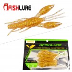 4pcs/lot Afishlure AR-14 hammer Crab clamp Shrimp  80mm 5.5g claw Bait artificial lure sauce green bait Swimbait Fake Fish Peche