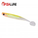 4pcs/lot Afishlure Telescopic Fish  2.4g 78mm 3D Rainbow Fish Fake Artificial Bait  T Tail Soft Fish  Swimbaits Plastic Isca