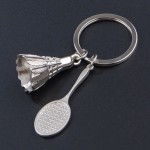 5 Pcs/LOT  Hot Creative Zinc Alloy Car Badminton Keychain Key Holder Key Bag Holder Pendant For Bag Man Keychain Gift 