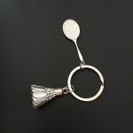 5 Pcs/LOT  Hot Creative Zinc Alloy Car Badminton Keychain Key Holder Key Bag Holder Pendant For Bag Man Keychain Gift 