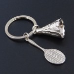 5 Pcs/LOT  Hot Creative Zinc Alloy Car Badminton Keychain Key Holder Key Bag Holder Pendant For Bag Man Keychain Gift 