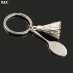 5 Pcs/LOT  Hot Creative Zinc Alloy Car Badminton Keychain Key Holder Key Bag Holder Pendant For Bag Man Keychain Gift 