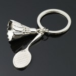 5 Pcs/LOT  Hot Creative Zinc Alloy Car Badminton Keychain Key Holder Key Bag Holder Pendant For Bag Man Keychain Gift 