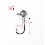 5 Pcs/Lot 1g/3g/5g/5.5g/10g/14g River Lead Head Hook Jigs Bait Fishing Hooks For Soft Lure Fishing Tackle Ocean Boat  Fishing