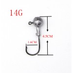 5 Pcs/Lot 1g/3g/5g/5.5g/10g/14g River Lead Head Hook Jigs Bait Fishing Hooks For Soft Lure Fishing Tackle Ocean Boat  Fishing