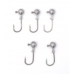 5 Pcs/Lot 1g/3g/5g/5.5g/10g/14g River Lead Head Hook Jigs Bait Fishing Hooks For Soft Lure Fishing Tackle Ocean Boat  Fishing