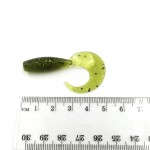 5 pcs/bag Artificial Curly Tail Maggots Grub Worm Fishing Lures Soft Grubs 5cm 1.6g for Sea River Lake Fishing YE-140