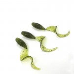 5 pcs/bag Artificial Curly Tail Maggots Grub Worm Fishing Lures Soft Grubs 5cm 1.6g for Sea River Lake Fishing YE-140