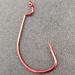 50 Pcs/box Fishing Hooks Red Crank Hook Lure Soft Bait Texas Rig Fishhook Size 1#-3# High Carbon Steel+ Plastic Tackle Box