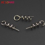 50 pcs/lot Fishing Lures Soft Pin High Carbon Steel Spring Lock Pin Needle to Fix Soft Worms Fishing Tackle Accessories