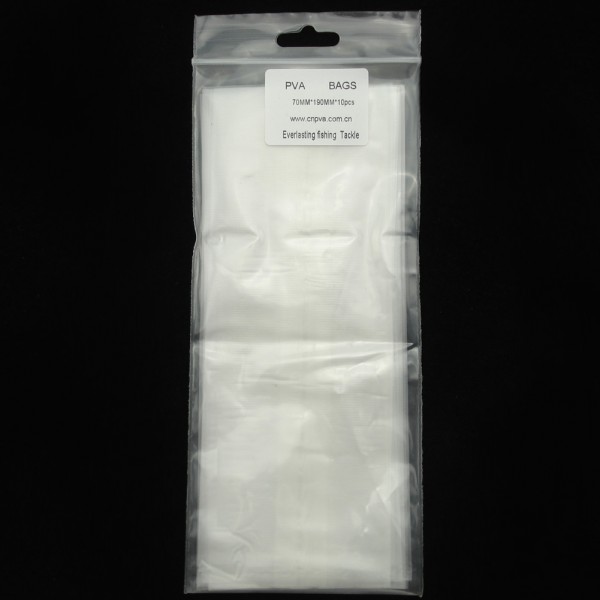 50 pieces PVA Bag Mesh for Carp Fishing Coarse Boilie Fishing Tackle 7cm*19cm Water Dissolving Carp Fishing Material