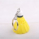 500 pieces/lot Colorful badminton keychain for sports key chain keyring Pendant key ring Plastic candy color