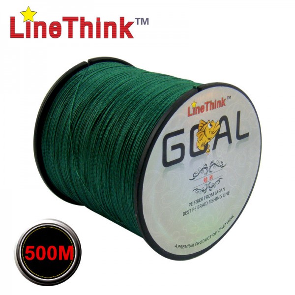 500M Brand LineThink GOAL Japan Multifilament 100% PE Braided Fishing Line 6LB to 120LB Free Shipping