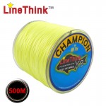 500M GHAMPION LineThink Brand 8Strands/8Weave Best Quality Multifilament PE Braided Fishing Line Fishing Braid  Free Shipping