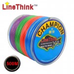 500M GHAMPION LineThink Brand 8Strands/8Weave Best Quality Multifilament PE Braided Fishing Line Fishing Braid  Free Shipping