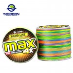 500M MODERN FISHING Brand MAX Series Multicolor 1M 1color Multifilament PE Braided Fishing Line 4 strands braid wires 8 to 90LB