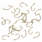 500PCS Gold Color Sharp Fly Hook Nymph Bug Shrimp Pupae Larvae Caddis Fly Tying Fish Hooks #10 #12 #14