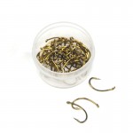 50PCS 3 Sizes Fly Tying Hook Nymph Bug Shrimp Pupae Larvae Caddis Flies Fish Hooks #10 #12 #14 Gold Color Kirbed Sharp