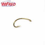 50PCS 3 Sizes Fly Tying Hook Nymph Bug Shrimp Pupae Larvae Caddis Flies Fish Hooks #10 #12 #14 Gold Color Kirbed Sharp