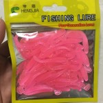 50PCS New hot sale Lure spiral T fish soft bait softbaits artificial baits weest blackfish culter Striped bass fishing gear tool