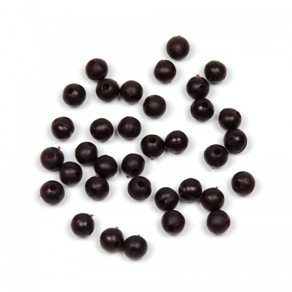 [50PCS/Pack] Carp Fishing Beads Soft for Helicopter Rig Multiple Purpose 6mm Black Green Brown Terminal Tackle