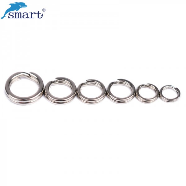 50Pcs 2.5-5.5mm Stainless Steel Fishing Split Rings for Blank Lures Hard Bait Double Loop Hooks Connector Carp Pesca Accesorios