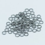 50Pcs 2.5-5.5mm Stainless Steel Fishing Split Rings for Blank Lures Hard Bait Double Loop Hooks Connector Carp Pesca Accesorios