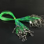 50Pcs/Pack Fishing Tackle Lure Trace Wire 15cm 23cm 30cm Length High Carbon Stainless Steel Anti-bite Sub Fishing Line