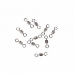 50pcs High Quality Fishing Swivels Ball Bearing Rolling Swivel Solid Rings Fishing Hook Connector Accessories