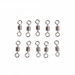 50pcs High Quality Fishing Swivels Ball Bearing Rolling Swivel Solid Rings Fishing Hook Connector Accessories