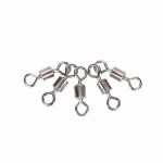 50pcs High Quality Fishing Swivels Ball Bearing Rolling Swivel Solid Rings Fishing Hook Connector Accessories