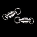 50pcs Size 0/1/2/3/4/5/6# Stainless Steel Fishing Heavy Duty Ball Bearing Swivel With Solid Ring Connector Fishhook