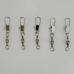 50pcs swivels interlock snap fishing lure tackles winter #8 3.5CM fishing gear accessories Connector copper swivel