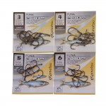 50pcs/lot FUNA Size3-Size12 Fishing Mustad Barbed Hook From Japan Fishing Hooks Jig Carp Feeder Anzol Fishhook Fishing Tackle