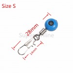 50pcs/lot Fishing Line to Hook Swivels Shank Clip Connector Interlock Snap Sea Space Bean Lure