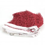 5.9m*0.79m Standard Badminton Net Professional Training Square Mesh Badminton Net Dark Red EA14