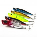 5PCS/LOT Popper Lure 5 colors fishing tackle 9cm 13g fishing lure  fishing bait