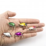 5PCS/Lot Sale 3CM 1.5G Crankbait Plastic Wobbler Fishing Lure Swimbait Pesca Isca Artificial Bait 10# Hooks Fishing Tackle