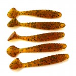 5Pcs 8cm 5.7g T Tail Worm Fishing Lure Soft Rubber Fake Bait Freshwater Fishing Tackle Accessories