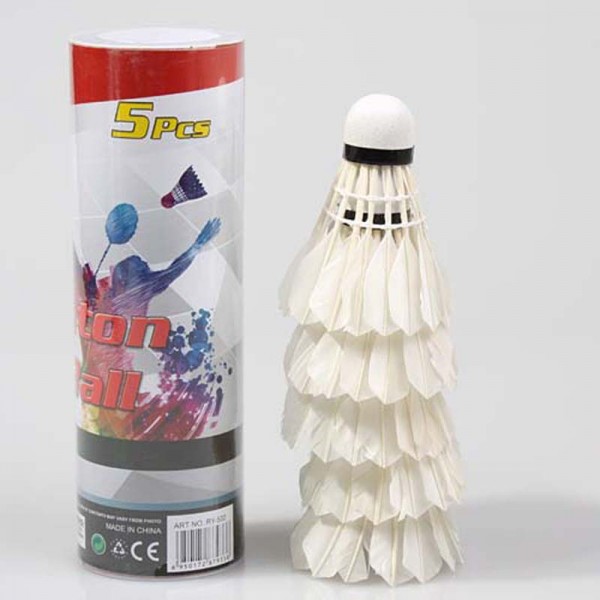 5Pcs Durable Regenerative Head High Speed Badminton Ball Duck Feather Badminton Shuttlecocks Ball Sports Traning Accessories