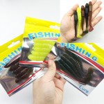 5Pcs/lot Newest Soft Fishing Lures Bait 8.5cm 4.85g smell Artificial Fake Bait Free shipping 088