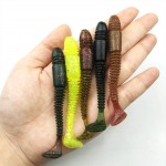 5Pcs/lot Newest Soft Fishing Lures Bait 8.5cm 4.85g smell Artificial Fake Bait Free shipping 088